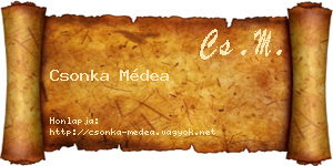 Csonka Médea névjegykártya
